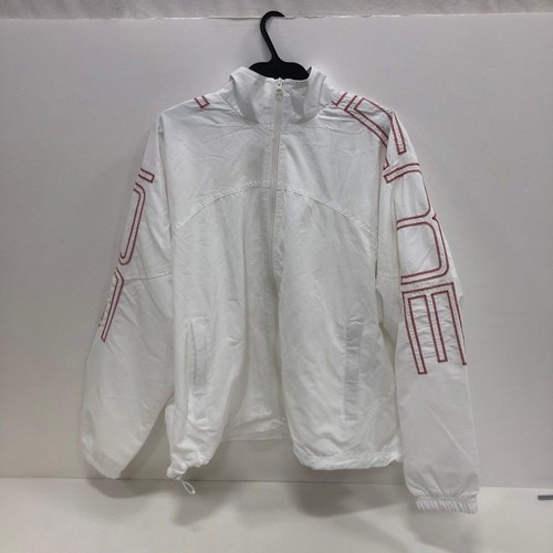 Giacca da pista Supreme Spellout ricamata bianca