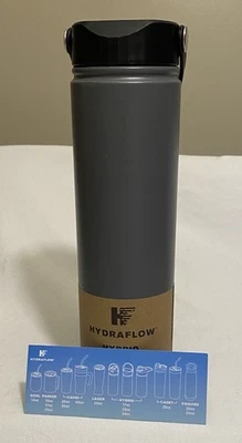 Hydraflow híbrido triple pared aislado al vacío con forro de cobre 25 oz gris nuevo con etiquetas Foto 1 de 4