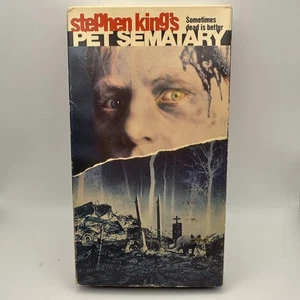Stephen King’s PET SEMATARY VHS Horror 1989 Fred Gwynne - Picture 1 of 7