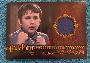 HARRY POTTER AND THE SORCERER’S STONE COSTUME CARD NEVILLE LONGBOTTOM PAJAMAS - Picture 1 of 2