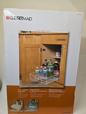 ClosetMaid 53052 Kitchen 14-Inch Cabinet Organizer White, Never opened - Image 1 of 2