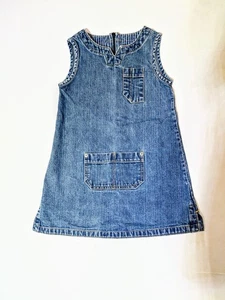 Gap Denim Sleeveless Dress Girls XS/TP Size 4 - Picture 1 of 7