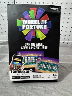 Imagination Gaming Wheel of Fortune App Play Card Game 3-4 Players Ages 8+ NEW - Image 1 of 2