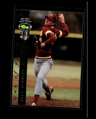 1992 Classic Four Sport Gold Jeff Schmidt #246 California Angels - Image 1 of 2