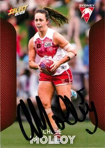 Signed 2025 Sydney Swans AFLW Select Footy Stars Card - Chloe Molloy - Picture 1 of 3
