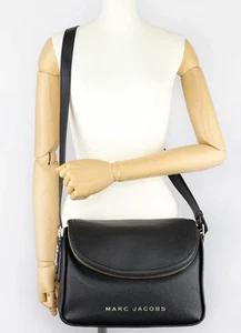 BOLSO BANDOLERA NUEVO CON ETIQUETAS MARC JACOBS THE GROOVE CUERO GRANULADO NEGRO - Imagen 1 de 19