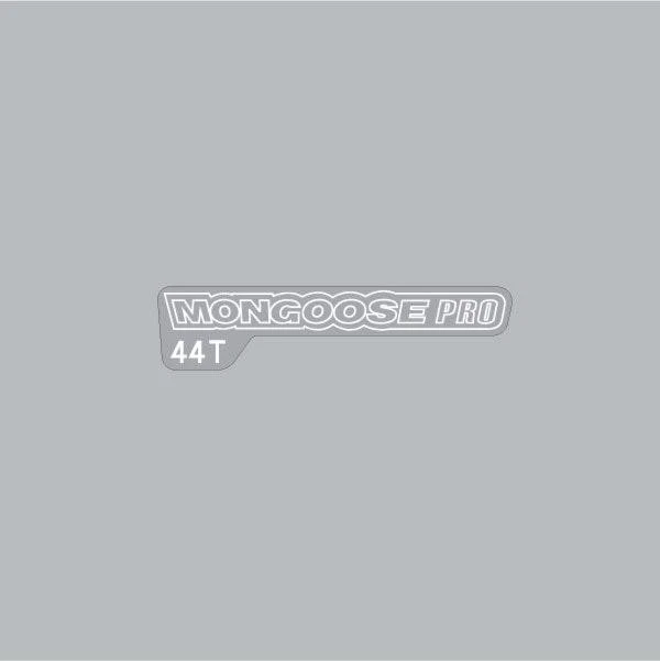 Mongoose 2001 - calcomanía de piñón PRO 44T - blanco sobre transparente Foto 1 de 1