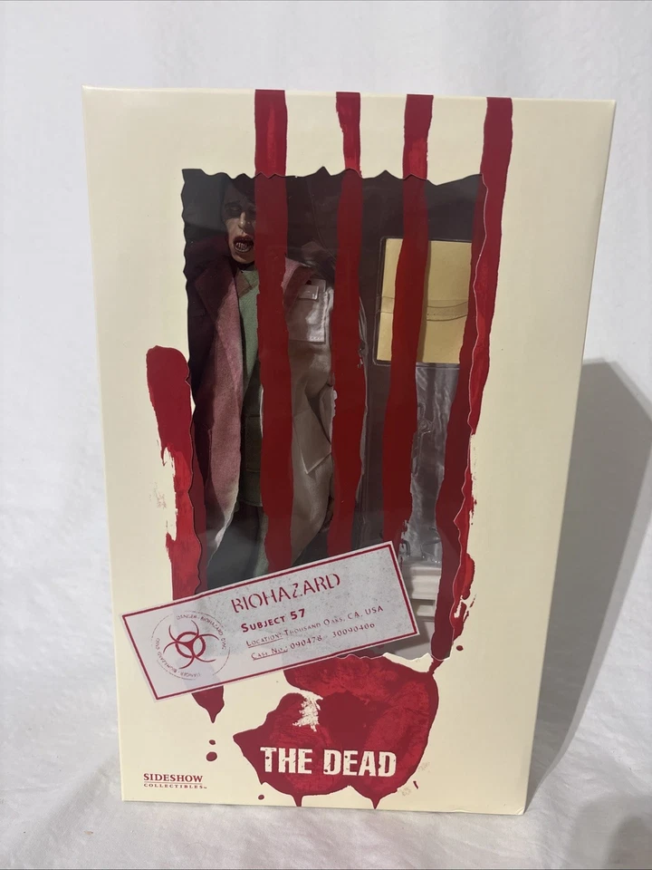 FIGURA SIDESHOW THE DEAD: SUBJECT 57 THE DOCTOR 12"... ¡TOTALMENTE NUEVA EN CAJA! Foto 1 de 3