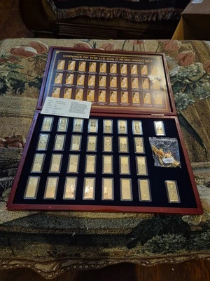 American Mint The Complete Coinage Of The US Gold Rush 30 Piece Ingot Set - Image 1 of 4