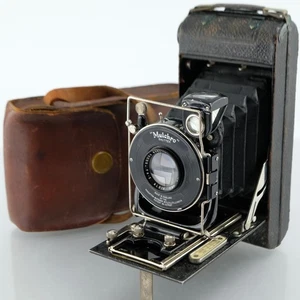 Ensign Carabina n.7 120 fotocamera pellicola pacciamatura otturatore obiettivo anastigmatico reflex vintage - Foto 1 di 22