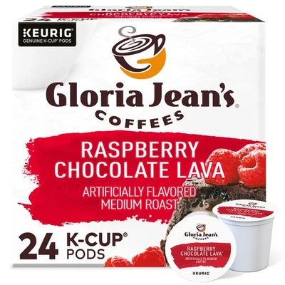Café lava chocolate frambuesa Gloria Jean's, cápsula Keurig K-Cup, 24 unidades Foto 1 de 4