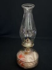 Vintage 14” Lamp Light Farms Pressed Glass Oil Hurricane Lamp. OFFERS WELCOME!