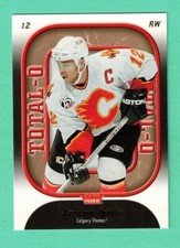(1) JAROME IGINLA 2006-07 FLEER # O3 FLAMES  TOTAL-O INSERT (G0542)