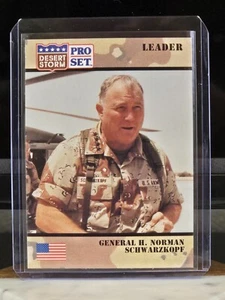 1991 Pro Set Desert Storm GENERAL H. NORMAN SCHWARZKOPF #89 Trading Card NM+ - Picture 1 of 3