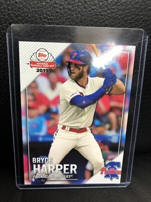 2019 Topps National Baseball Card Day Bryce Harper # 1. w/top loader. - Image 1 of 2