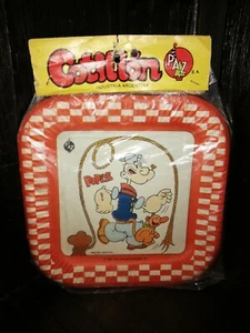1982 VINTAGE ARGENTINA POPEYE THE SAILOR SET PIATTI KING FEATURES SYNDICATE NUOVO CON SCATOLA - Foto 1 di 7