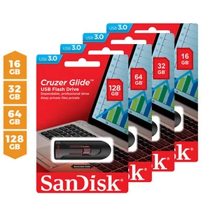 Clé USB 3.0 SanDisk Cruzer Glide 16 Go 32 Go 64 Go mémoire clé USB - Lot - Photo 1/4