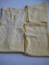 New listing
		Indian 3 Pcs Salwar Suit Light Yellow w/Sequence & Embroidery Work Size L