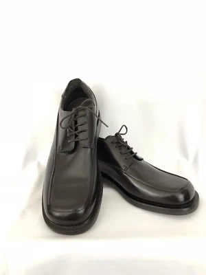 Bachrach Italia Para Hombres Cuero Marrón Con Cordones Oxford Puntera Cuadrada EE. UU. 10 Como Nuevo SH199 Foto 1 de 4