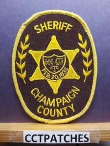 CHAMPAIGN COUNTY, ILLINOIS SHERIFF (POLICE) SHOULDER PATCH IL - Picture 1 of 2