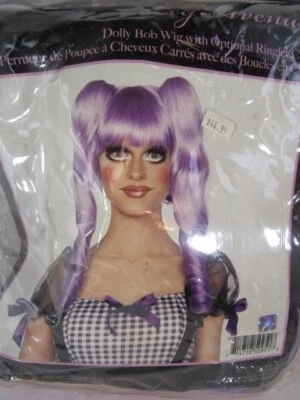 Dolly Bob Peluca Rizos Trapo Muñeca Vestido Elegante Halloween Disfraz Accesorio Foto 1 de 4
