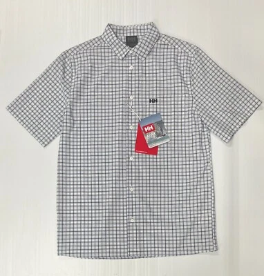 НОВАЯ рубашка с воротником Helly Hansen Fjord на пуговицах QD короткий рукав - размер M - Изображение 1 из 4