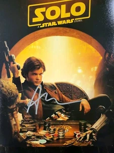 Alden Ehrenreich Han Solo Star Wars SIGNED LAST 1 / COA PLEASE READ DESCRIPTION - Picture 1 of 1