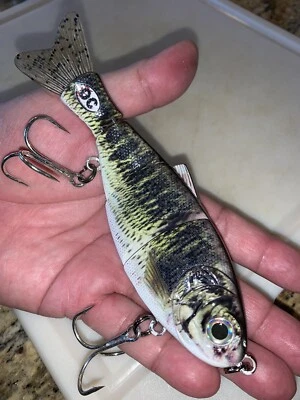 OC KUSTOM BAIT. “Original OC Fingerling BASS Swimbait.BIG BELLY GLIDE BAIT 2.25 oz. 6-1/4 in.