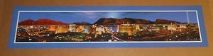 Vegas Skyline at Sunrise Lithograph Poster Print #993 Original 36x9 RARE - Picture 1 of 2