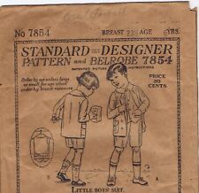 1920 Standard Designer Pattern 7854 Easter 3pc Suit Boys 6 yrs Ring Bearer