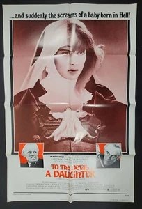 To The Devil A Daughter One Sheet Poster 1976 HAMMER Horror Christopher Lee  - Bild 1 von 15
