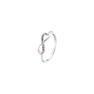 Anello Donna Lotus Silver LP1872-3/214 Con Infinito E Zirconi Multicolore - Immagine 1 di 2