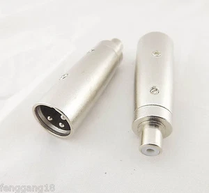 5x XLR 3 Pin Stecker auf RCA Buchse Mono Mikrofon Mikro/AMP Audiokabel Adapter - Bild 1 von 4
