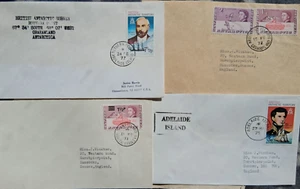 BRITISH ANTARCTIC TERRITORY 1971 - 1977 FOUR DIFFERENT POSTMARK COVERS LOT 1 - Picture 1 of 1