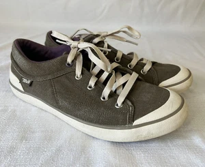 Womens Size 9 Teva FreeWheel Sneaker Brown Canvas - Imagen 1 de 10