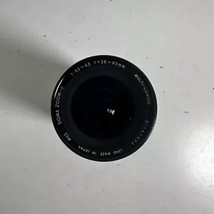 Sigma Zoom F 28-80mm 1:3.5-4.5 Pentax K Multi-Coated SLR/Mirrorless Cameras Lens - Picture 1 of 9