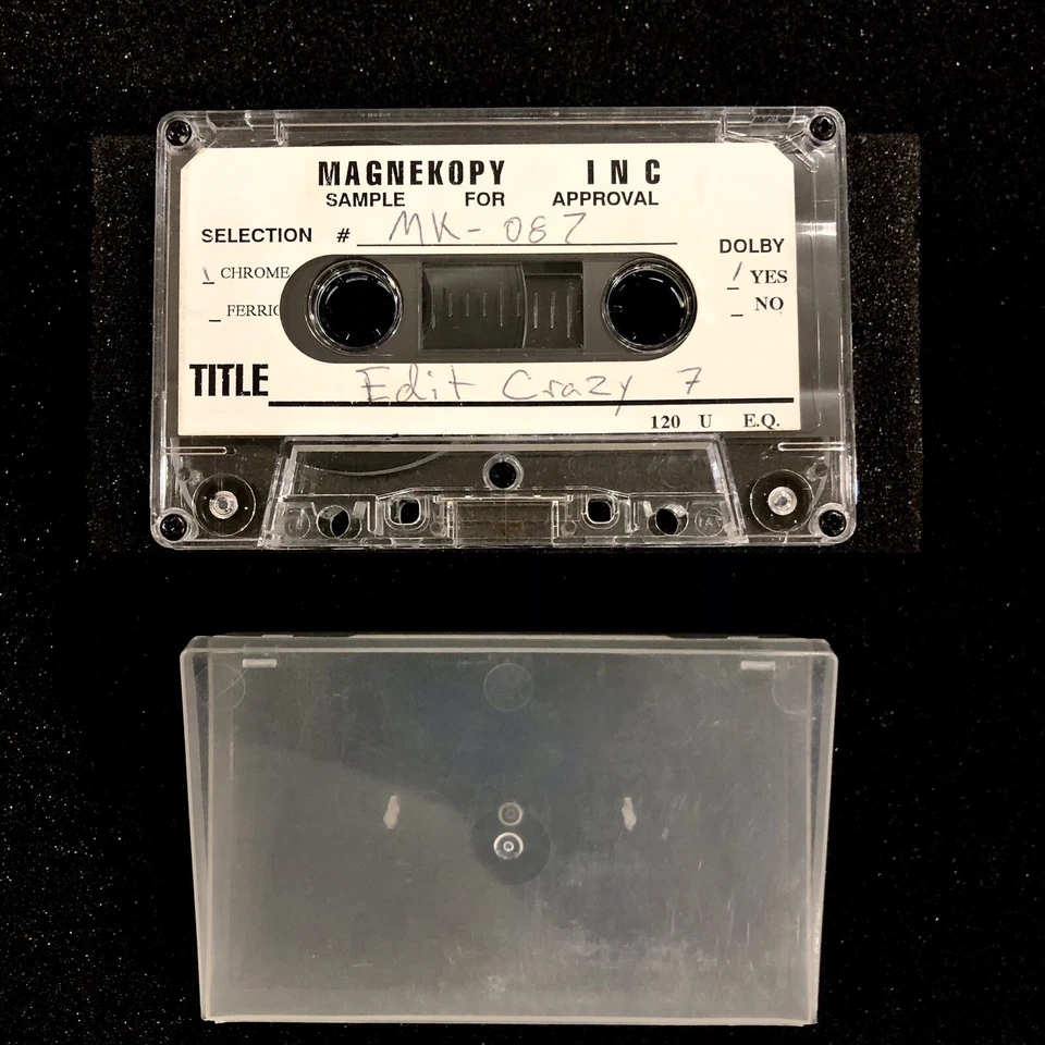 RARE MASTER TAPE FROM 1994! Chicago House Street Mix EDIT CRAZY #7 DJ “BOBBY D” - Imagem 1 de 1