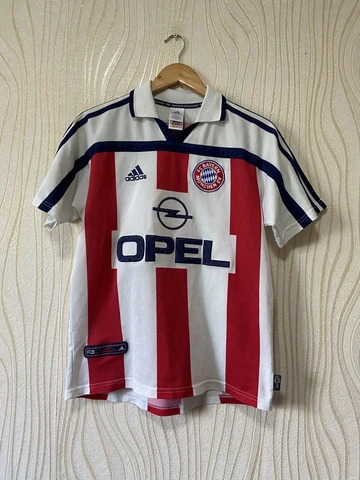 BAYERN MUNICH 2000 2001 AWAY FOOTBALL SHIRT SOCCER JERSEY ADIDAS ELBER sz XL YOU Cover