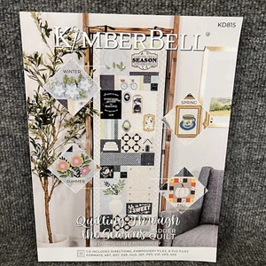 KimberBell Quilting Through The Seasons Ladder Quilt - Book W/ CD KD815 New - Picture 1 of 7