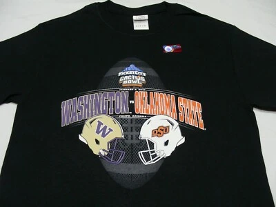 OKLAHOMA STATE COWBOYS / WASHINGTON HUSKIES - Cactus Bowl XL Size T Shirt! - Image 1 of 4