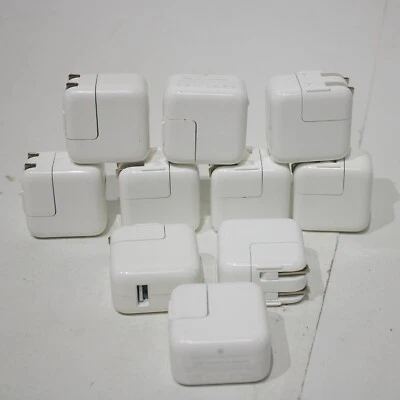 [x10 lot of 10 ] Original Apple 12w USB Wall Charger Adapter OEM  x10 -used - Image 1 of 3