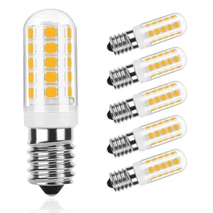 E14 LED Bulb, LED E14 Light Bulbs 4W Equivalent 40W, Warm White 2700K T6 Bulb... - Picture 1 of 9