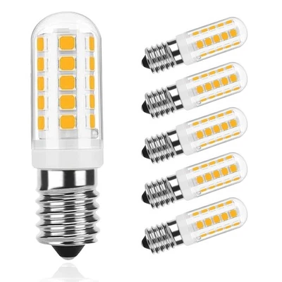 E14 LED Bulb, LED E14 Light Bulbs 4W Equivalent 40W, Warm White 2700K T6 Bulb... - Image 1 of 4