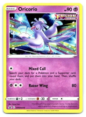 Oricorio Pokemon Holo Promo SWSH: Sword & Shield Promo Cards SWSH210 - Image 1 of 2