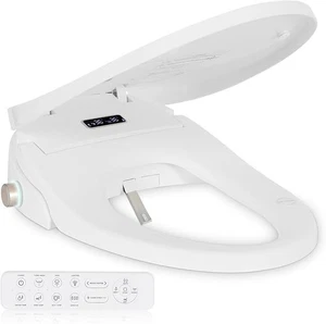 Asiento de inodoro bidé eléctrico, bidé térmico alargado en forma de V #2695EUP1 - Imagen 1 de 16