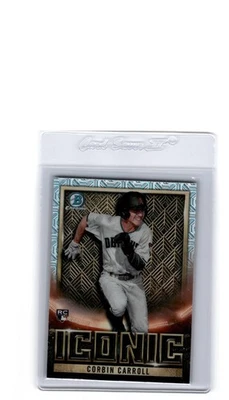 2023 Bowman Chrome #BI-18 Corbin Carroll Bowman Iconic Mojo Refractor - Image 1 of 2