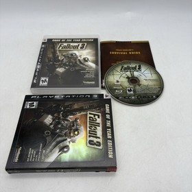 Fallout 3 Game of the Year Edition PS3 PlayStation 3 Complete CIB w/ Slip Cover