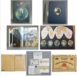 1961/LIFE PICTORIAL ATLAS OF THE WORLD (HC)&Huge 37”X50”Map & More!🔥🔥 - Bild 1 von 17