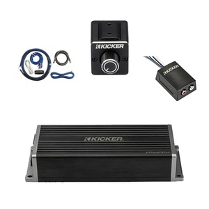 Kicker KPX300.4 350W 4-Channel Amplifier,Kit, Dual Bass Remote, Stereo Converter - Picture 1 of 5