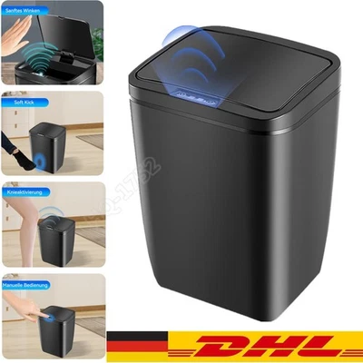 12L Automatik Mülleimer mit Smart Sensor Küche Abfallbehälter Bad Büro Mülleimer - Bild 1 von 4